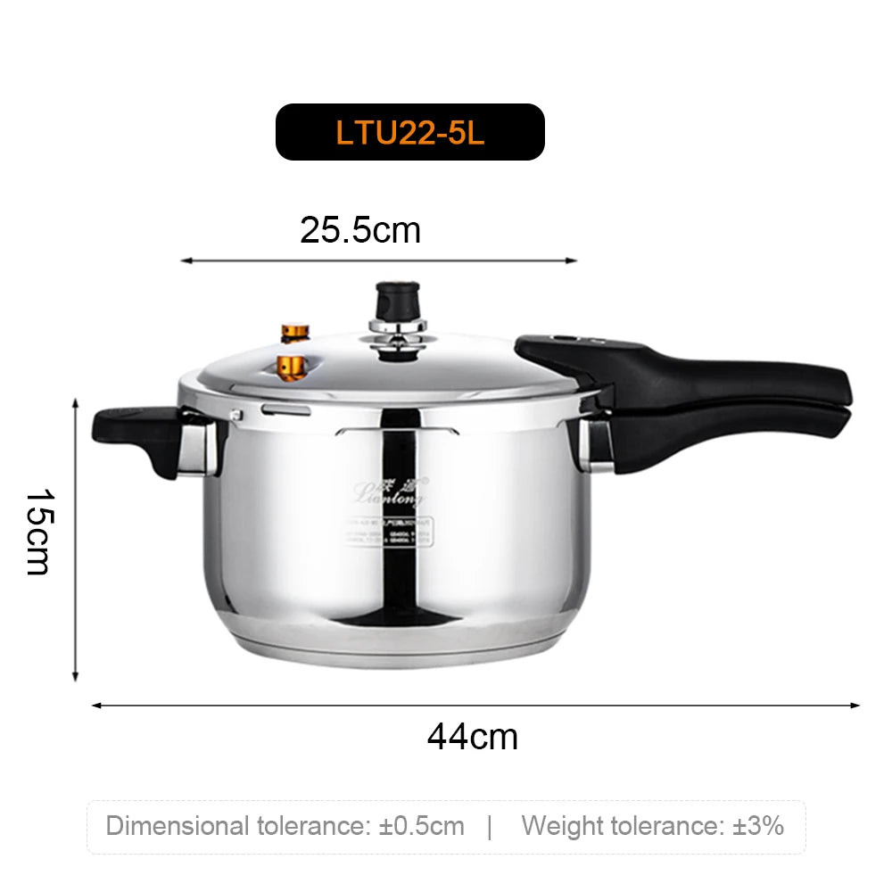 Liantong 5L Stainless Pressure Cooker